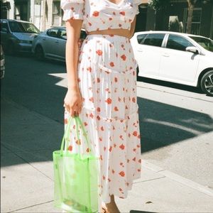 Charlie Holiday Valentine Floral Skirt Size XS